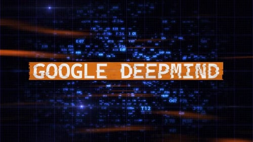 Futuristic Digital Data Grid Text Reveal