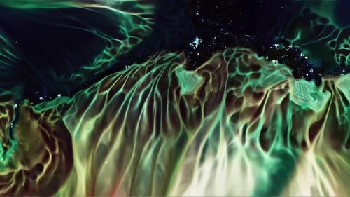 Swirling Paints Create Abstract Space Background