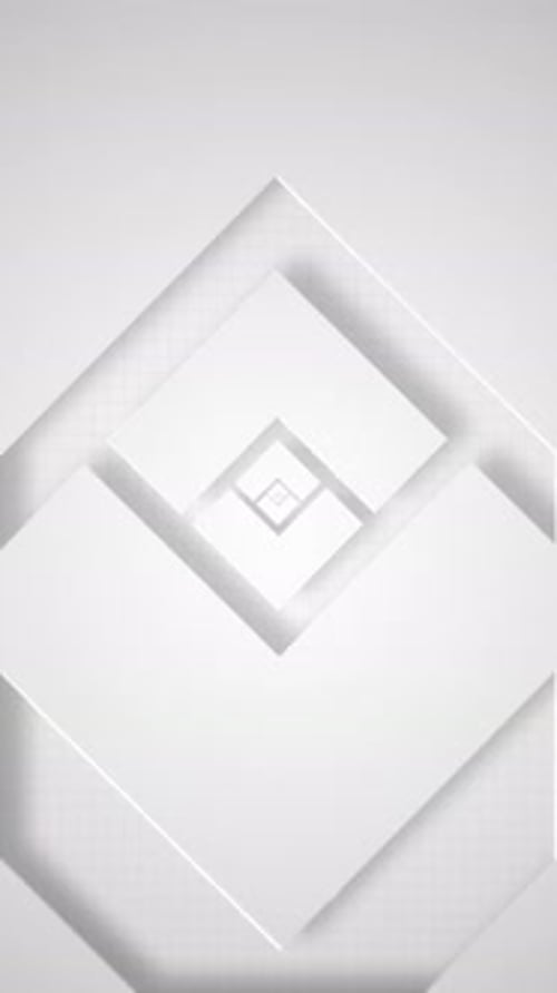 Vertical Video - Minimalist White Geometric Abstract Background