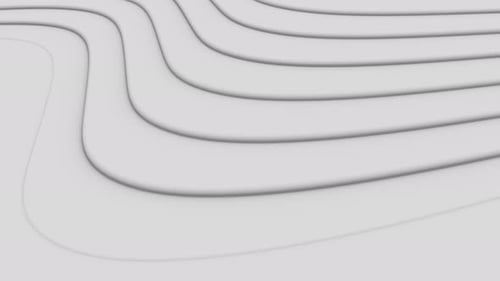 Abstrakter Hintergrund eines Zyklus von schwarzen und weißen geometrischen Formen.