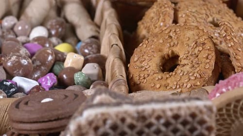 Close Up of Sweet Treats in a Basket