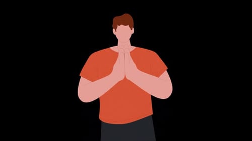 Die Leute bitten um Vergebung Animation