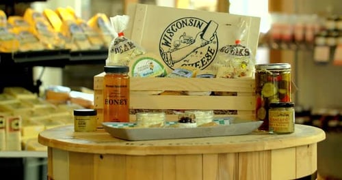 Milwaukee, Wisconsin / United States - August 8 2018: Cheese Basket, Wisconsin