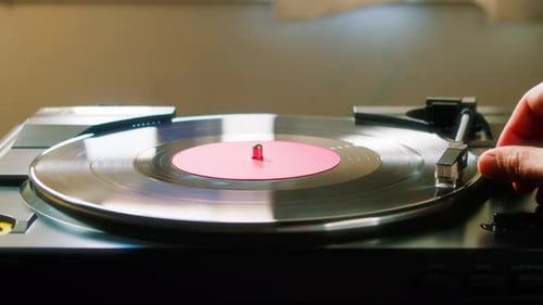 Record Player Vinyl Playing Gramophone