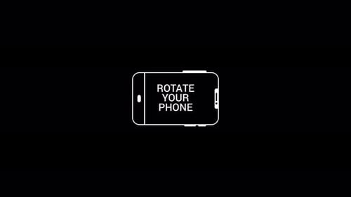 Minimalist 2D Animation Instructing Users to Rotate Phone
