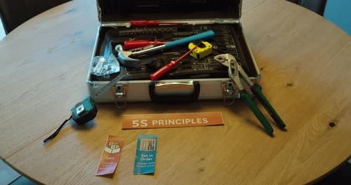 Organisation de tous les principes des 5S — Organisation du lieu de travail allégée