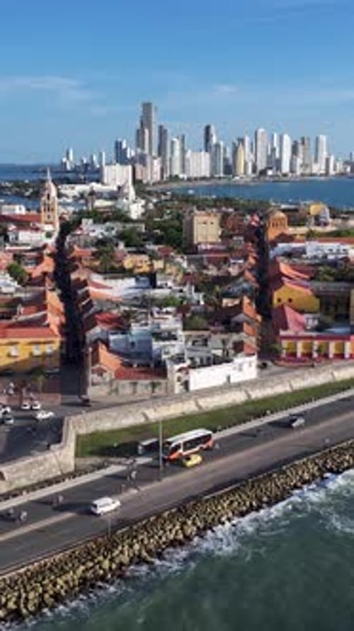 Cartagena Skyline At Cartagena In Bolivar Colombia.