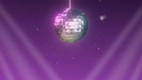 Seamless Looping Disco Ball Party Lights Background Animation