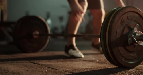 Sportsman Doing Pushups During Workout at Fitness Club