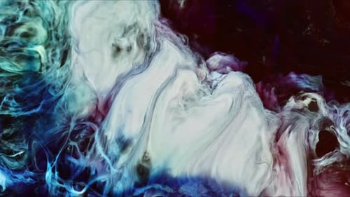 Abstract Colorful Ink Paint Spread Explode Surreal Shapes 38