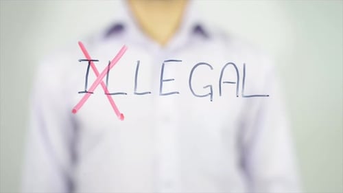 Legal, Writing on Screen