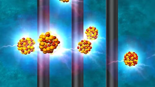 Atomic Nuclei Fission and Fusion Science Animation