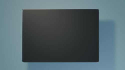O telefone se eleva acima da superfície e se transforma em um tablet gráfico. Canal alfa