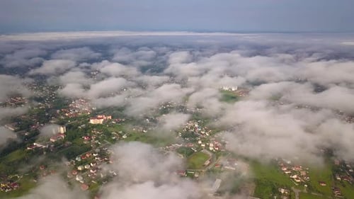 Aerial View of IvanoFrankivsk City in Ukraine