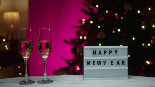 Fundo de festa de ano novo e saudação