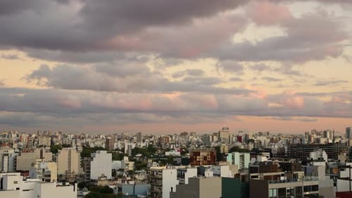 Bright Day City Sky Motion