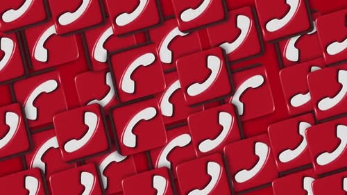 3d Icon Of Contact Icon Loop
