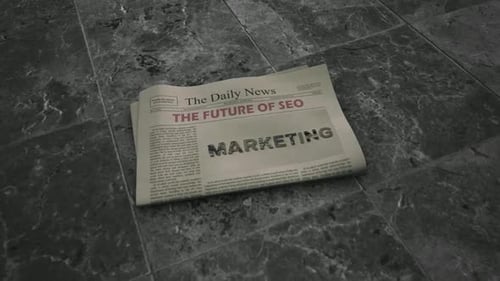 Dynamic 3D Text Reveal on Newspaper