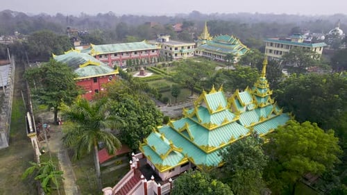 Nepalese Theravad Monastery in Lumbini Nepal