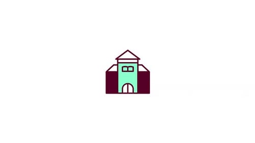 Animación de iconos universitarios