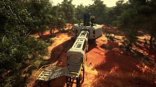 Glass Structure Immersed in Forest Greenery