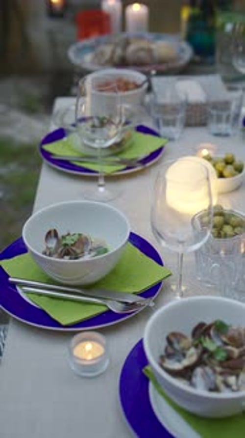 Beautiful Table Setting for a Delicious Meal