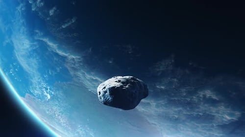 Un astéroïde volant vers la planète Terre, le concept d'espace sûr et les menaces venues de l'espace