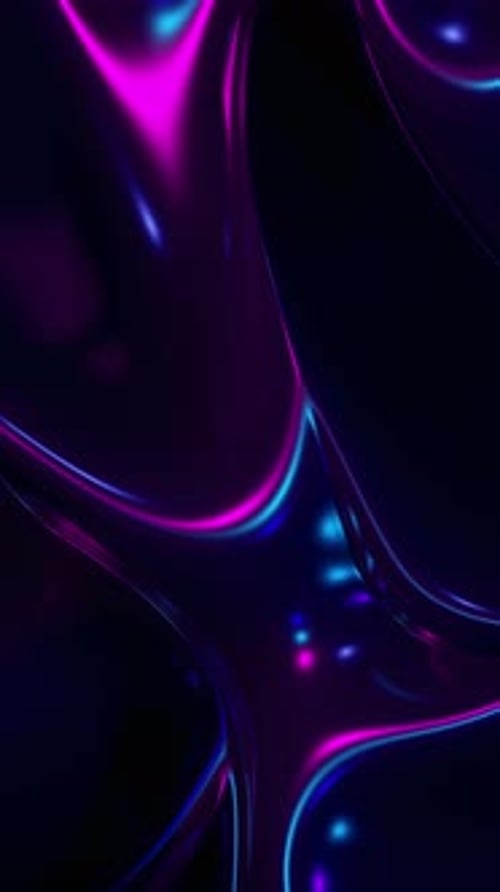 Seamless Loop of Abstract Moving Holographic Neon Background