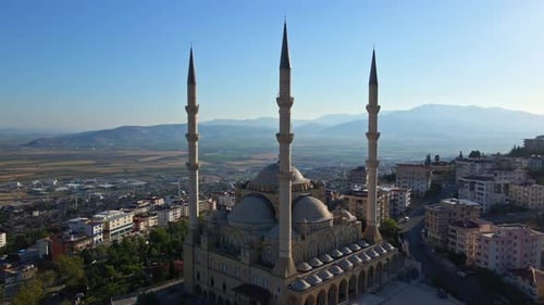 Aerial View Mosque