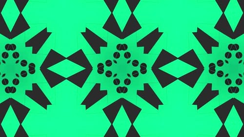 Kaleidoscope, mandala abstract green background