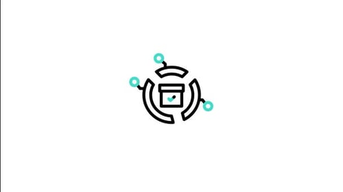 Animated Technology Process Flow Icon