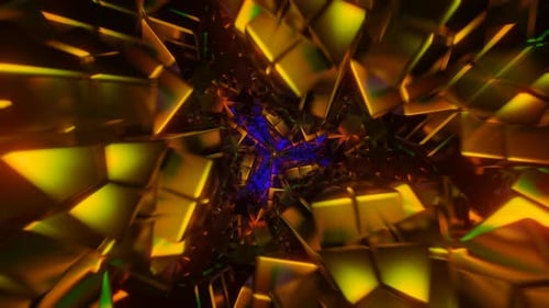 A Vibrant and Energetic VJ Seamless Loop Background with Rotating Neon Flashes for a Mesmerizing