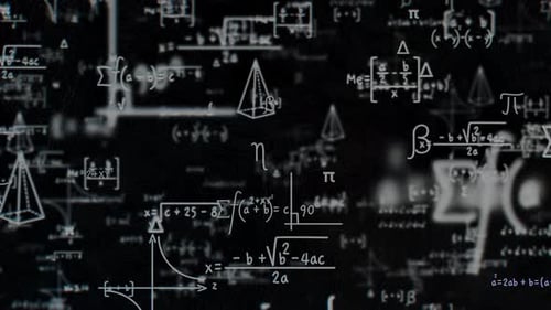 Math Formula Background Loop | Abstract Science Equations & Geometric Animation in 4K
