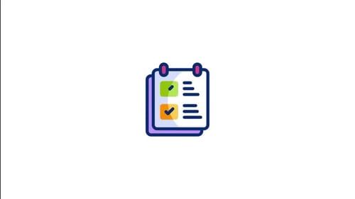 Animated Checklist Icon for Task Management