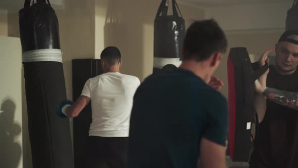 Men Boxers Execute Proper Punching Technique, Sports Stock Footage ft ...