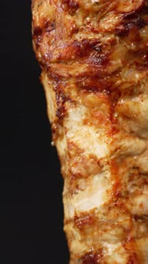 Grilled Pork with Large Pieces of Meat with a Juicy Golden Crust