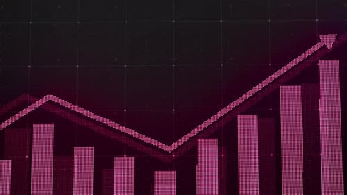 Business Growing Graph Bar Animation