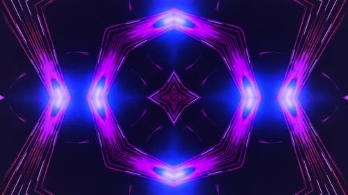 Vibrant Abstract Kaleidoscope Pattern Background Animation