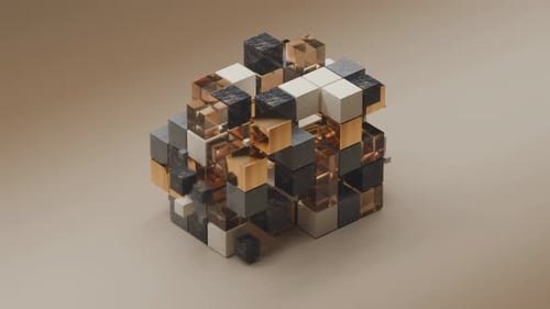 Animation d'usine satisfaisante en boucle 3D