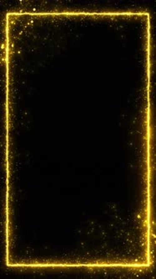 Cadre de bordure à paillettes de couleur dorée de luxe, fond transparent rectangulaire. Fête, miroitement, retour aux fêtes