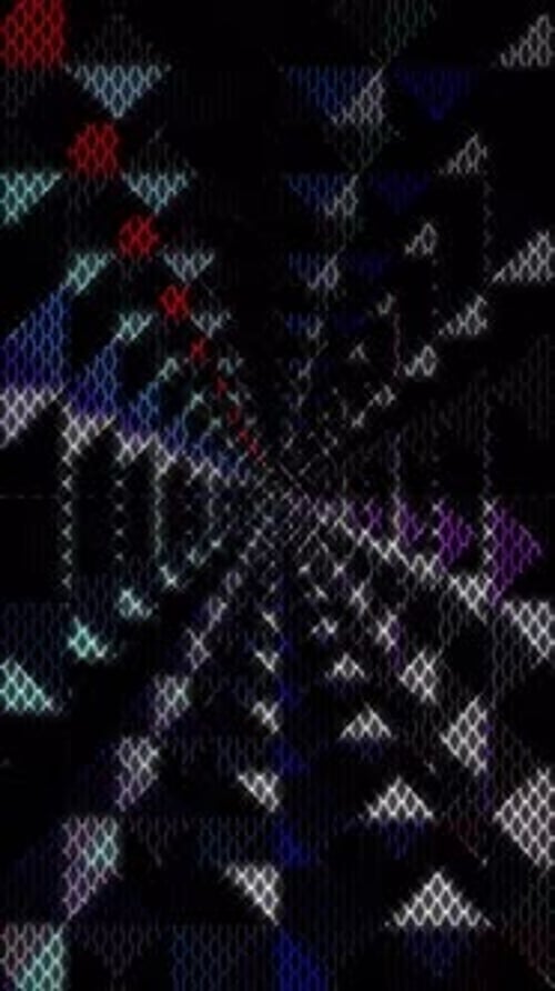 3D animation vertical video glowing beautiful twinkling colorfull lines shining bright light energy