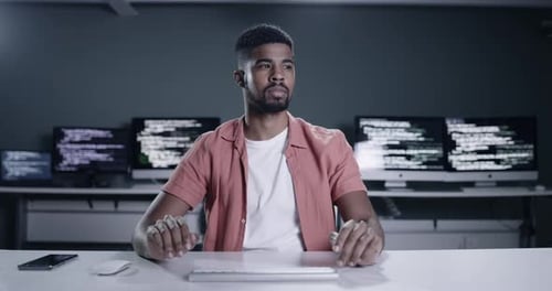 Man, virtual reality and screen for programming, coding and software engineering in cybersecurity