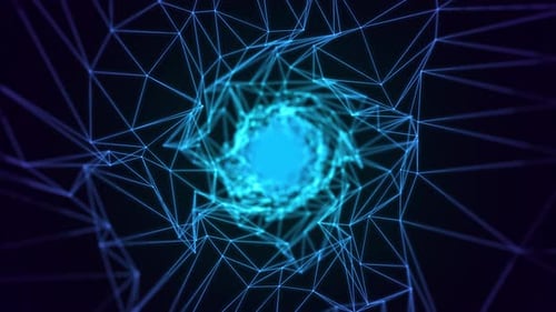 Colorful Tunnel Background. Abstract circular tunnel. Vortex tunnel. Wormhole. Abstract energy tunne