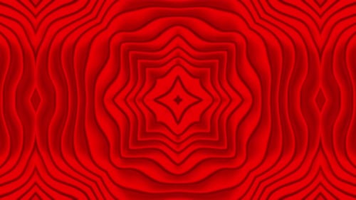 Abstract Red Flowing Waves Background Animation Loop