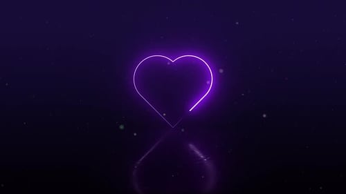 Neon Heart Icon