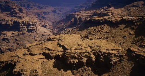 Vast Canyon Landscape Showing Rugged Terrain and Deep Valleys in Daylight