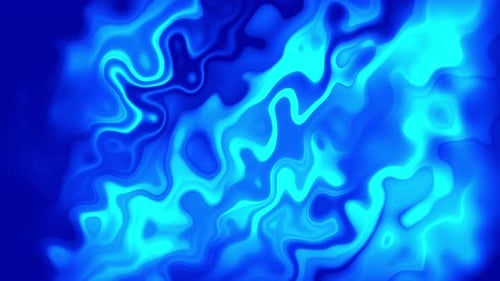 Abstract Blue Liquid Flow Motion Background Loop