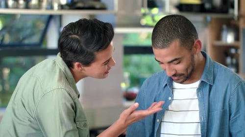 Happy Couple Cooking Together in Modern Kitchen