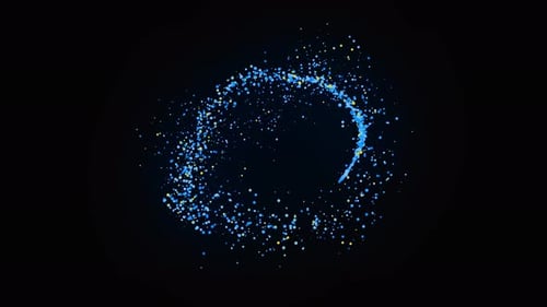 Abstract Particle Swirl Transition Reveal