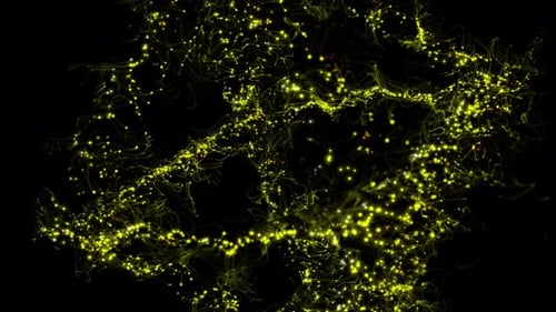 Animation background of shining particles.